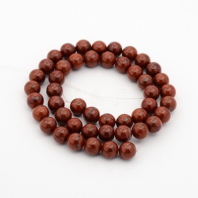 Natural Gemstone Round Bead Strands G-J302-08-6mm-1