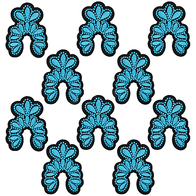 10Pcs Computerized Embroidery Cloth Self Adhesive Patches DIY-GF0011-73B-1