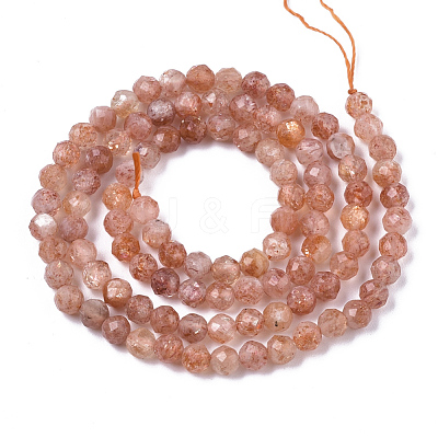 Natural Sunstone Beads Strands G-N328-002C-1