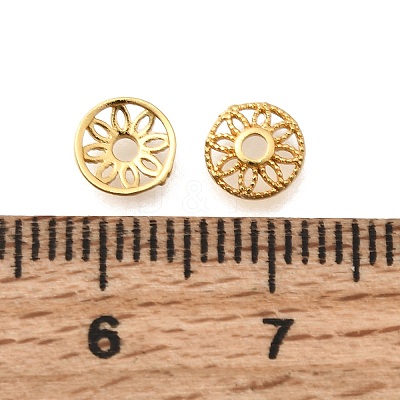 Brass Bead Caps KK-G600-13G-1