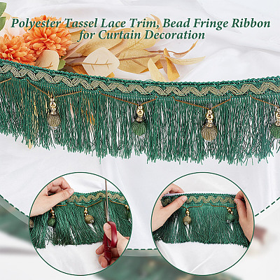 6M Polyester Tassel Lace Trim OCOR-OC0001-51A-1
