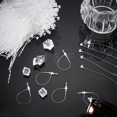 2000Pcs Plastic Price Tag Chains KY-CY0001-01A-03-1