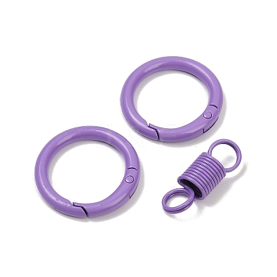 Alloy Spring Gate Clasps PALLOY-Q009-01K-1