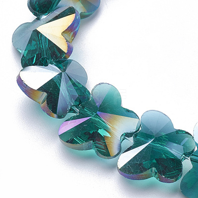 Electroplate Glass Beads EGLA-Q091-14mm-B06-1