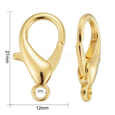 Zinc Alloy Lobster Claw Clasps E107-G-1