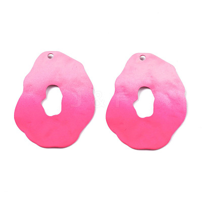 Spray Painted Iron Pendants IFIN-N008-030D-1