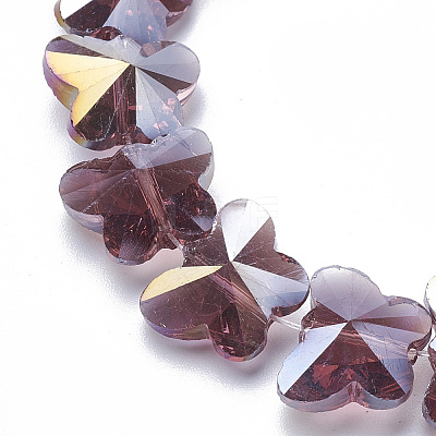 Electroplate Glass Beads LS-EGLA-Q091-14mm-B04-1
