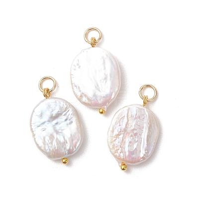 Natural Baroque Keshi Pearl Pendants PALLOY-JF05259-01-1