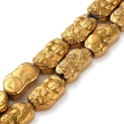 Electroplated Synthetic Non-magnetic Hematite Beads Strands G-F767-03B-1