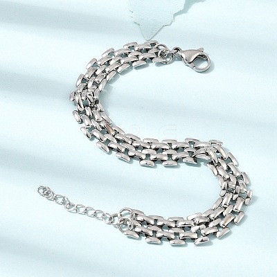 9.5MM 304 Stainless Steel Panther Chains Bracelets for Man and Women SA-CBAB767-14P-1