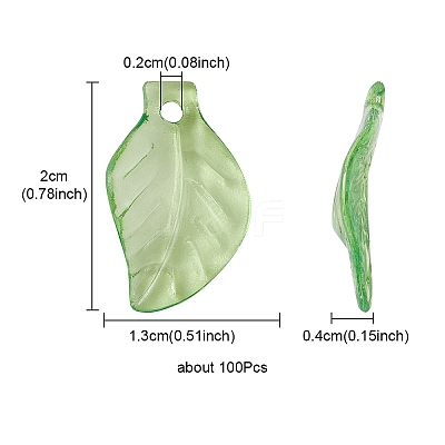 Transparent Acrylic Pendants TACR-YW0001-82-1