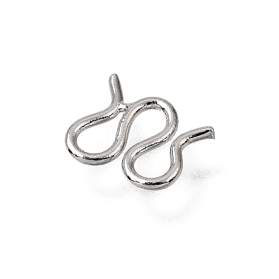 Brass M-Hook Clasps KK-CBA0DF0-14F-P-1