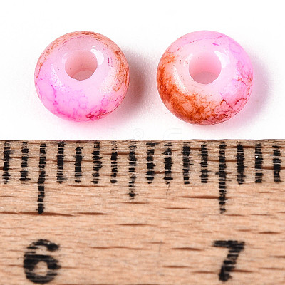 3/0 Baking Paint Glass Beads GLAA-G118-02B-1