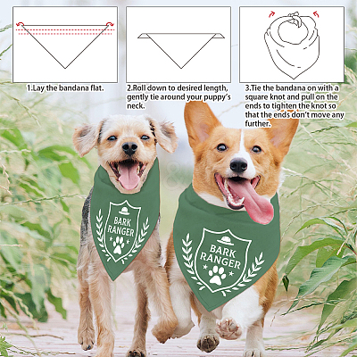 Cotton Dog's Kerchief AJEW-WH0503-014-1