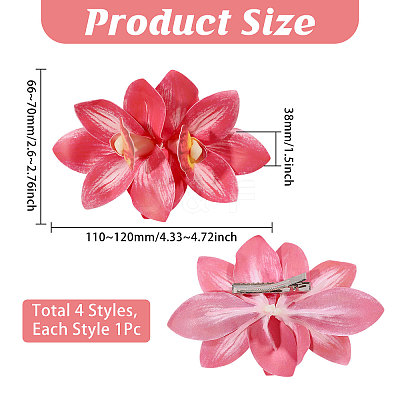 PVC Alligator Hair Clips PHAR-WH0011-18-1