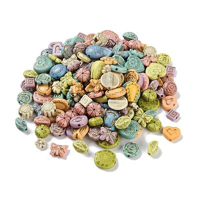 Opaque Acrylic Beads X1-MACR-L005-04B-1