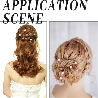 40Pcs 2 Styles Spiral Hair Pin Coil Iron Hair Accessories OHAR-SP0001-10A-1