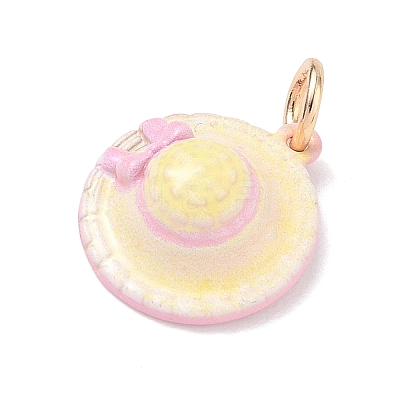 Brass Enamel Pendants KK-CBA1122-01G-06-1