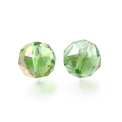 Electroplate Transparent Round Glass Beads GL-CBA6A73-AB05-1