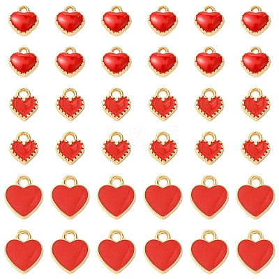 48Pcs 3 Styles Alloy Enamel Charms ENAM-FS0002-42-1