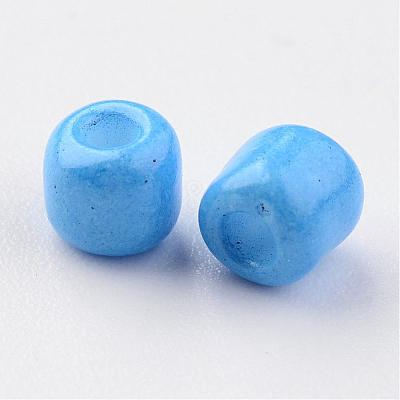 6/0 Baking Paint Glass Seed Beads X-SEED-S003-K17-1