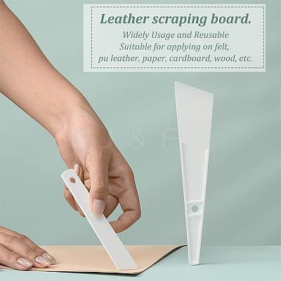 12Pcs 6 Style Plastic Scraper Tools AJEW-OC0003-72-1