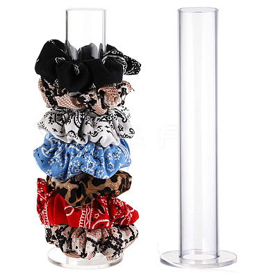 Acrylic Hair Ties Display Stand OHAR-PW0001-136A-1