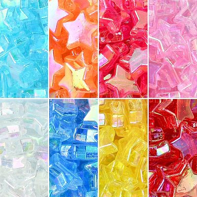 Eco-Friendly Transparent Acrylic Beads MACR-CJ0001-02-1