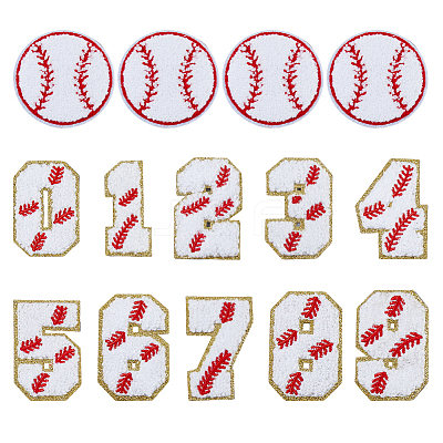 5Pcs Polyester Thread Cloth Patches PATC-DC0001-13-1