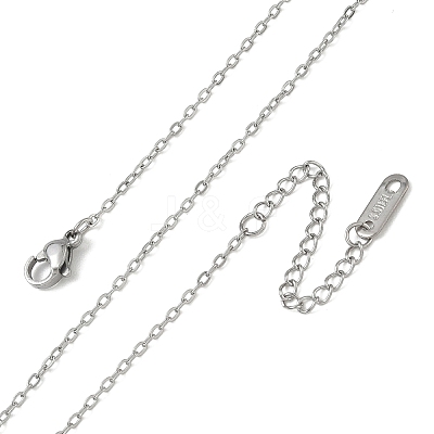 1.6MM 304 Stainless Steel Cable Chain Necklaces for Women SA-CBACA62-03P-1