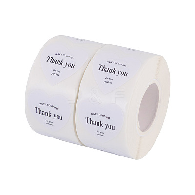 2Roll Heart with Thank You Roll Stickers DIY-TA0013-58A-1
