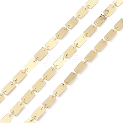Brass Rectangle Link Chains CHC-M025-25G-1