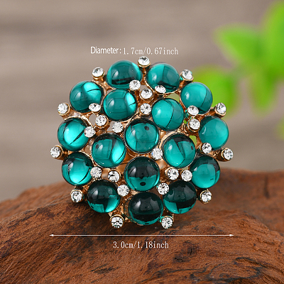 Transparent Resin with Alloy Finger Rings CX4663-2-1