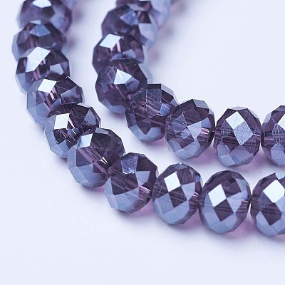 Electroplate Glass Beads Strands LS-EGLA-A034-T8mm-A16-1