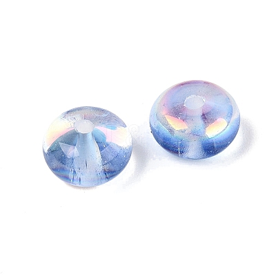 Baking Paint Electroplate Transparent Glass Beads EGLA-Q141-01B-A07-1