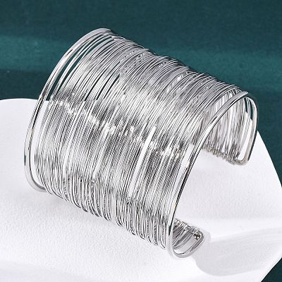 Iron Cuff Bangles BJEW-G741-05P-1