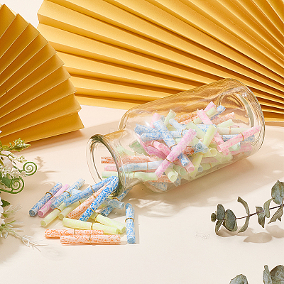 100Pcs Paper Message in a Bottle Capsule Letter Roll AJEW-SC0004-36A-1