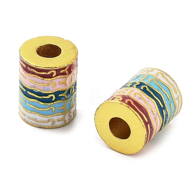 Brass Enamel Beads KK-S393-03-1