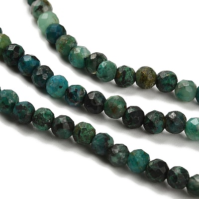 Natural Chrysocolla Beads Strands G-K373-B07-03-1