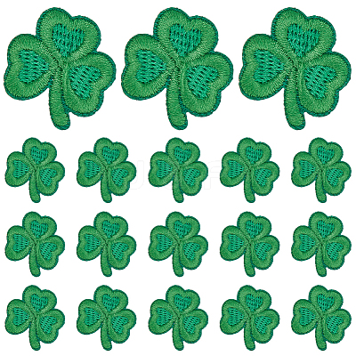 40Pcs Saint Patrick's Day Computerized Embroidery Cloth Self Adhesive Patches PATC-CY0001-51B-1