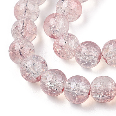 Transparent Crackle Baking Paint Glass Beads Strands X2-DGLA-T003-01A-13-1