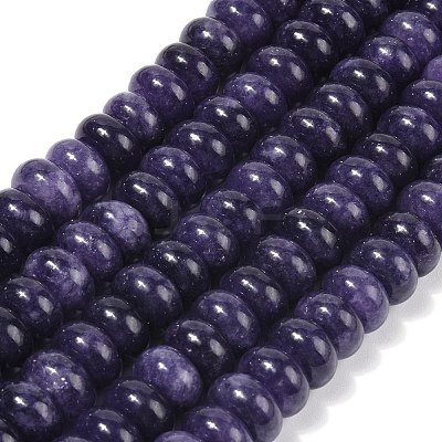Dyed Natural White Jade Beads Strands G-G107-A13-01-1