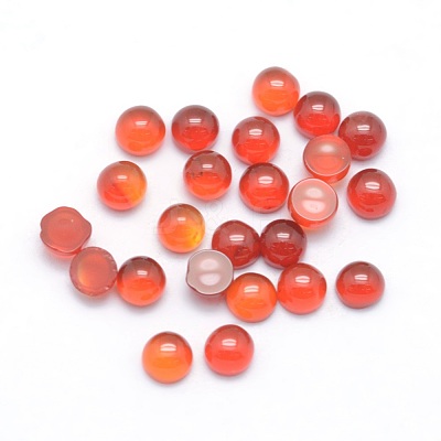Natural Carnelian Cabochons X-G-P393-R03-3mm-1