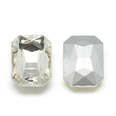 Pointed Back Glass Rhinestone Cabochons RGLA-T079-13x18mm-01-1