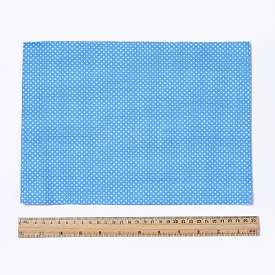 Polka Dot Pattern  Printed A4 Polyester Fabric Sheets LS-DIY-WH0158-63A-06-1