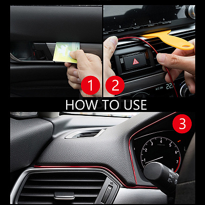 Car Interior Moulding Trim AJEW-GF0001-57C-1