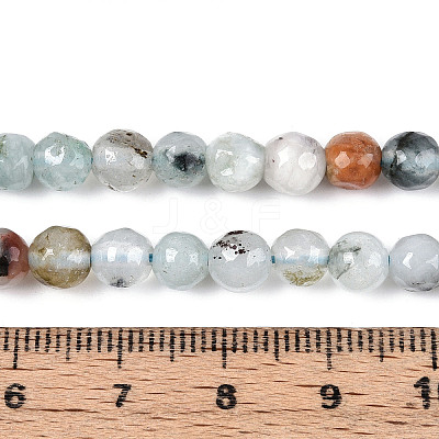 Dyed Natural White Jade Beads Strands G-T139-6mm-60-23-1
