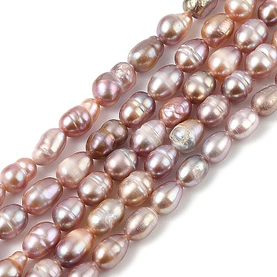 Natural Cultured Freshwater Pearl Beads Strands PEAR-I007-01B-01A-1