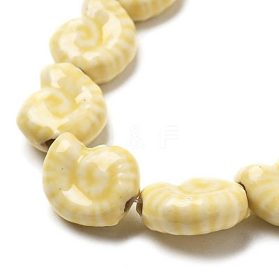 Ocean Series Glazed Porcelain Beads PORC-R002-03-03-1