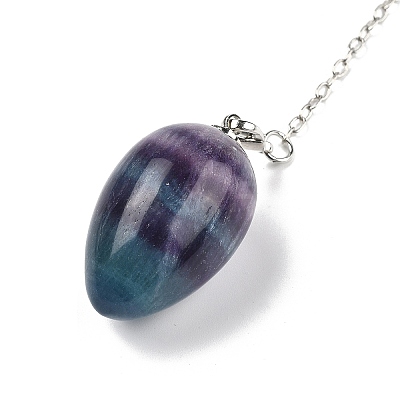 Natural & Synthetic Gemstone Dowsing Pendulums G-B139-04P-1